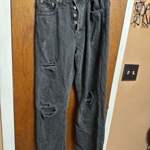 Aeropostale 90’s baggy size 4 black jeans